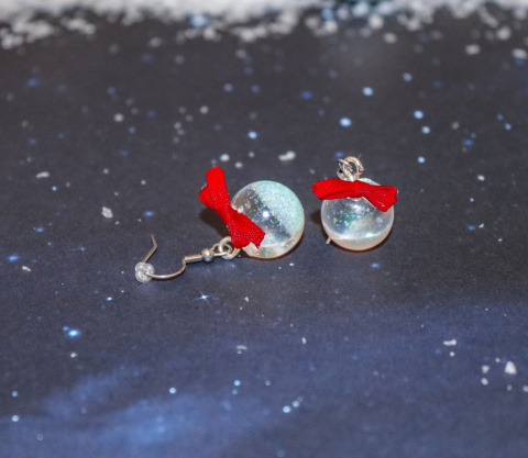 Kolczyki "Śnieżne kule"