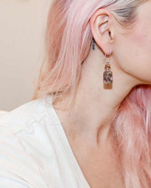 Kolczyki "Wrzosowy eliksir"