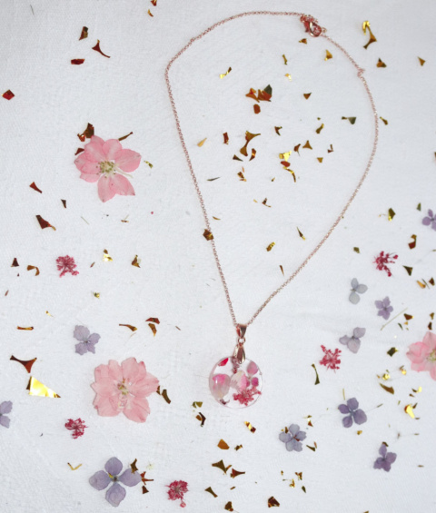 Naszyjnik "Różowo mi"