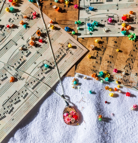 Naszyjnik "Wiosenna nuta"