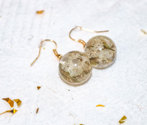 Kolczyki "Białe kwiaty"