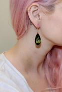 Kolczyki "Szmaragdowe złoto"
