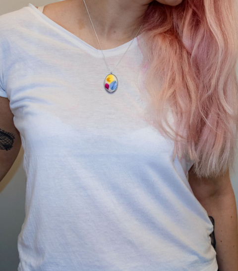 Naszyjnik "Kolorowa abstrakcja"