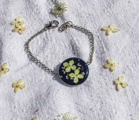 Bransoletka "Granatowa oaza"