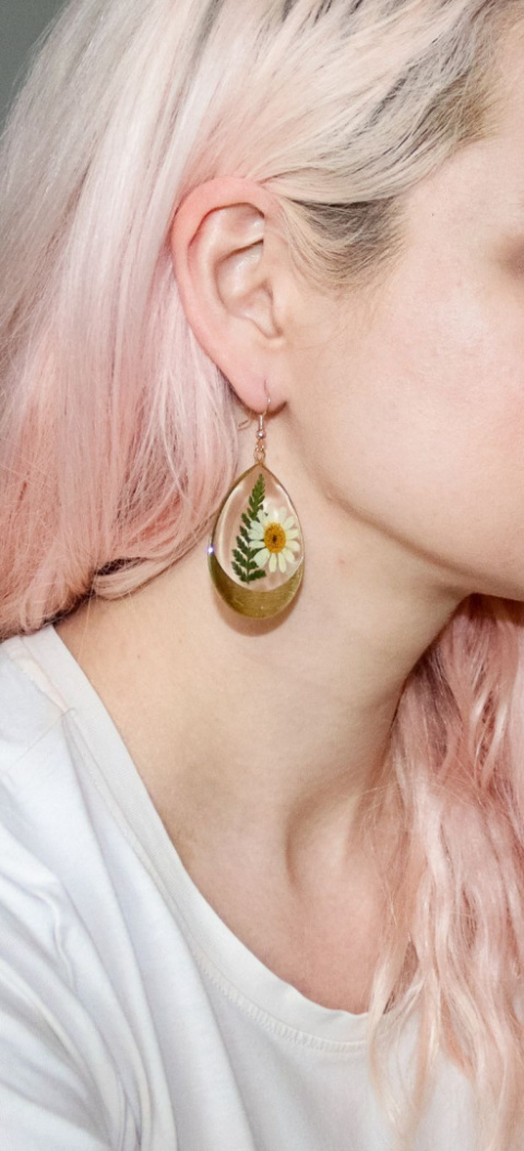 Kolczyki "Kwiat paproci"