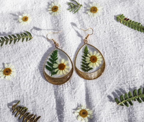 Kolczyki "Kwiat paproci"