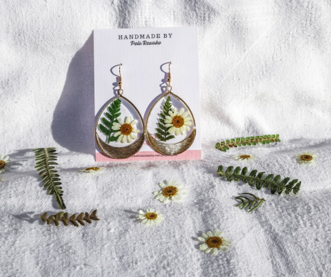 Kolczyki "Kwiat paproci"