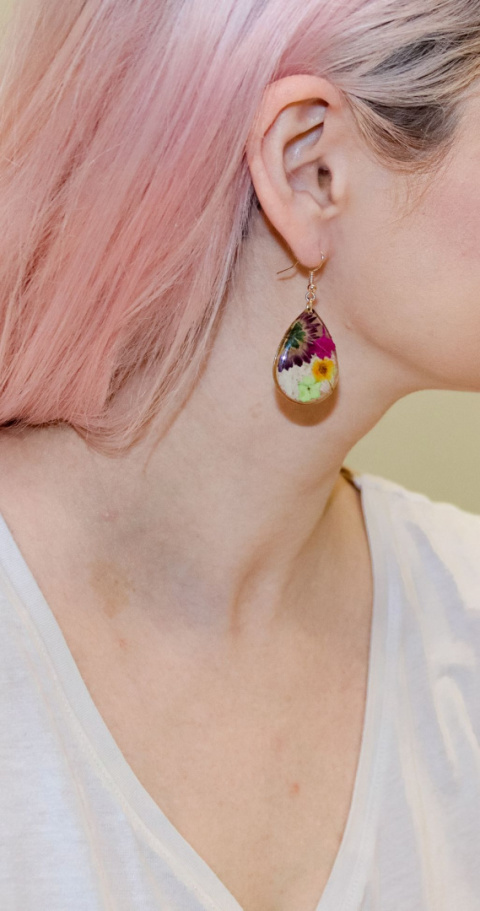 Kolczyki "Kolorowy bałagan"