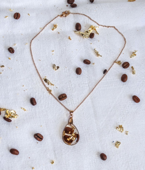 Naszyjnik "Złote espresso"
