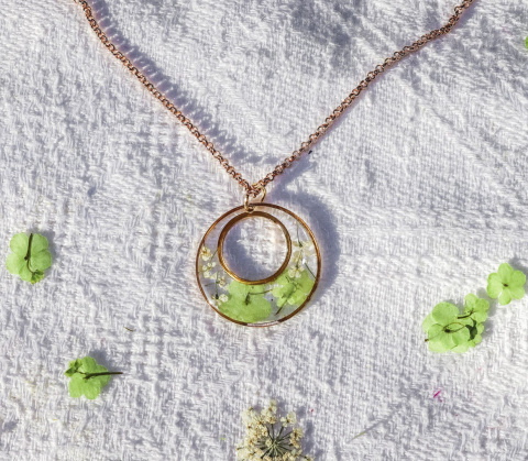 Naszyjnik "Wiosna na okrągło"