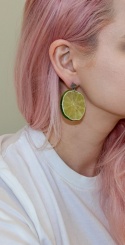 Kolczyki "Lime Twist"